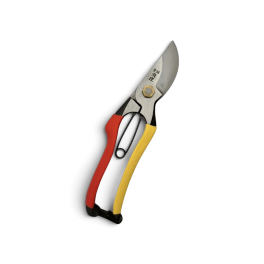 Tobisho Professional Pruning Secateurs Total Length & Blade: 200mm/ 64mm High-Grade Japanese Carbon Cutlery Steel [Machine-Forged & Hand-Finished / Hollow Ground Back / Twisted Blade / Screw Joint / Full-Size Ergonomic Geometry]