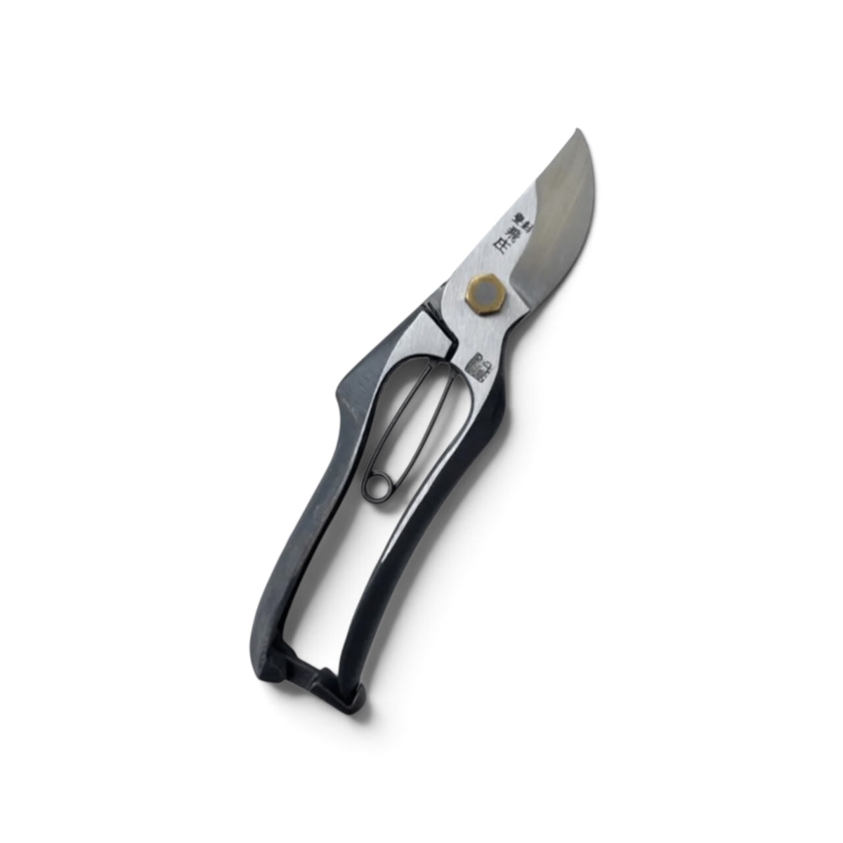 Tobisho Professional Pruning Secateurs Total Length & Blade: 200mm /64mm High-Grade Japanese Carbon Cutlery Steel [Machine-Forged & Hand-Finished / Hollow Ground Back / Twisted Blade / Screw Joint / Black Forged Handle]