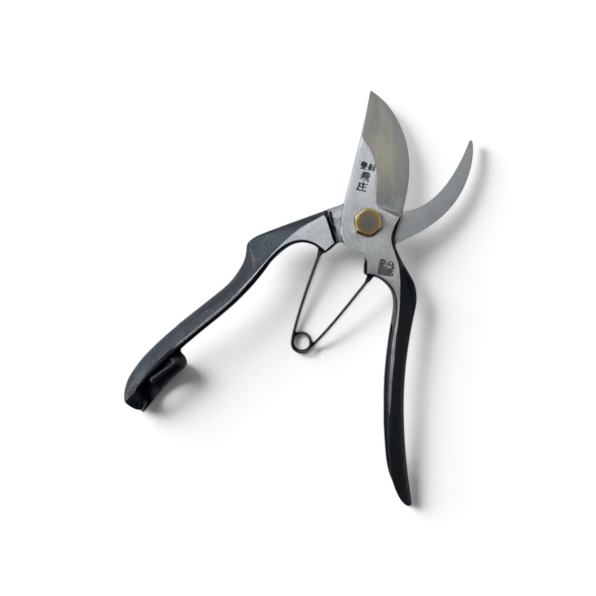 Tobisho Professional Pruning Secateurs Total Length & Blade: 200mm /64mm High-Grade Japanese Carbon Cutlery Steel [Machine-Forged & Hand-Finished / Hollow Ground Back / Twisted Blade / Screw Joint / Black Forged Handle]