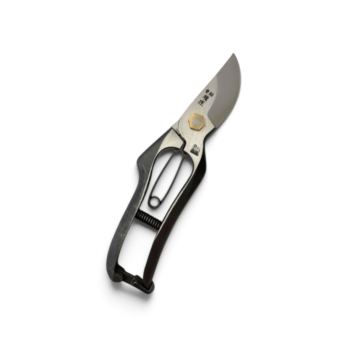Tobisho Professional Pruning Secateurs Total Length & Blade: 200mm/63mm High-Grade Japanese Carbon Cutlery Steel [Machine-Forged & Hand-Finished / Hollow Ground Back / Twisted Blade / Screw Joint / Shock-Absorbing Cushion Spring]