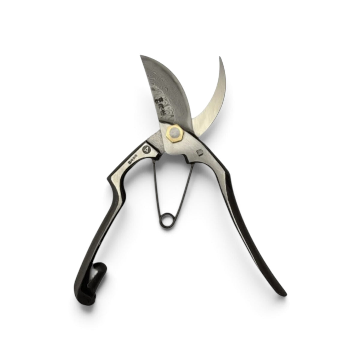 Tobisho Professional Pruning Secateurs Total Length & Blade: 205mm/64mm Multi-Layered Damascus Yasuki Blue Paper Steel Laminated [Machine-Forged & Hand-Finished with Laminated construction / Hollow Ground Back / Twisted Blade / Screw Joint ]