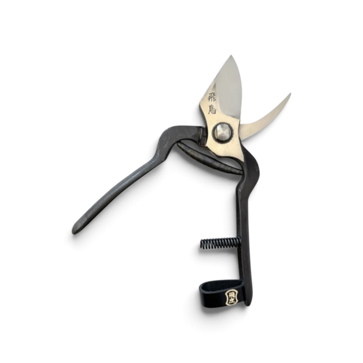 Tobisho Flagship Pruning Secateurs Specially-Made Asuka-Total Length & Blade: 195mm/60mm Yasuki Special Cutlery Steel [Traditional Hand Forged from Scratch / Master Hand-Forged / Hollow Ground Back / Twisted Blade / Screw Joint]