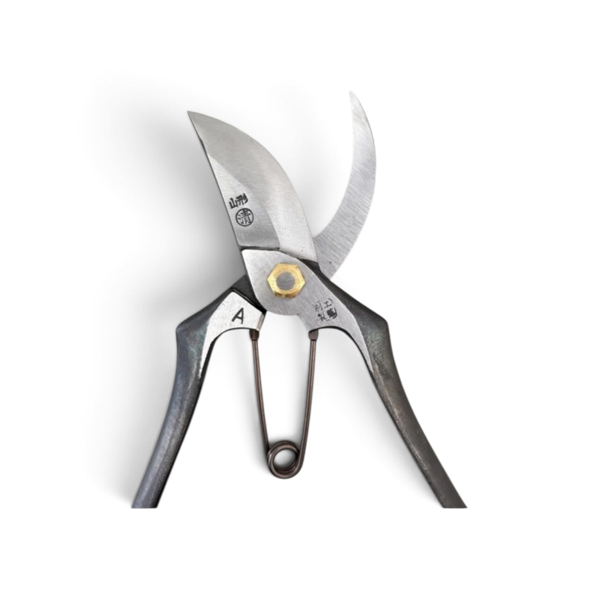 Kudo Seikyosho Pruning Secateurs Total Length & Blade : 200mm/66mm Japanese Special Cutlery Steel [Traditional Hand Forged from Scratch / Hollow Ground Back / Twisted Blade / Screw Joint]