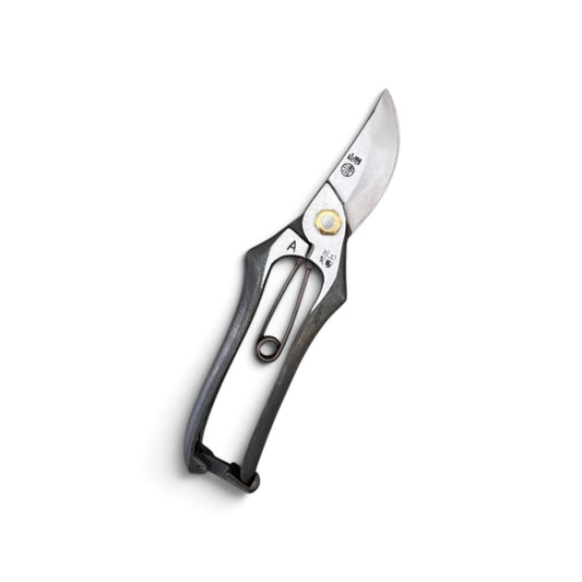 Kudo Seikyosho Pruning Secateurs Total Length & Blade : 200mm/66mm Japanese Special Cutlery Steel [Traditional Hand Forged from Scratch / Hollow Ground Back / Twisted Blade / Screw Joint]
