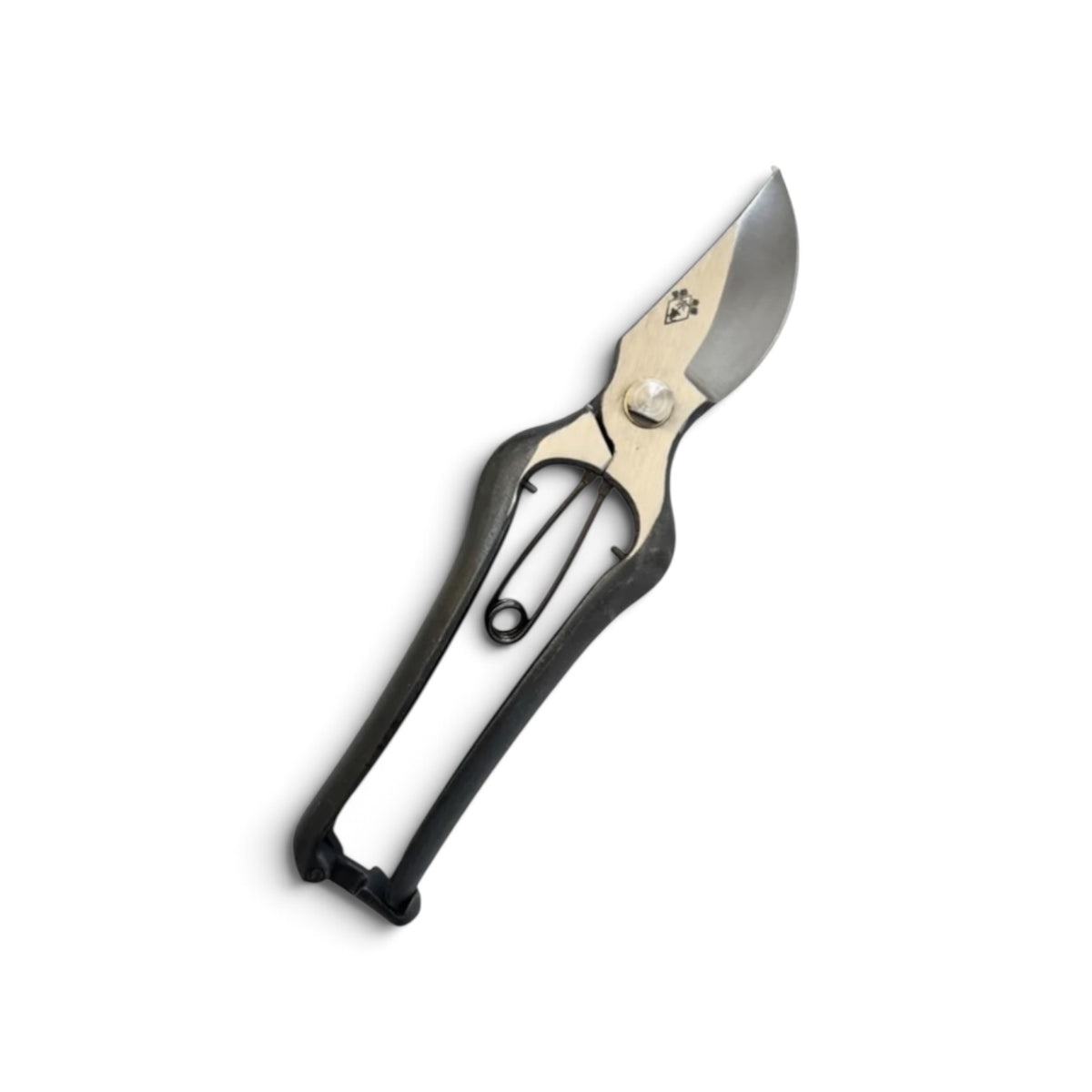 Sokan Pruning Secateurs Large Model Total Length & Blade: 225mm/73mm High-Grade Japanese Carbon Cutlery Steel [Traditional Hand Forged from Scratch / Hollow Ground Back / Twisted Blade / Screw Joint / High-Leverage Geometry]