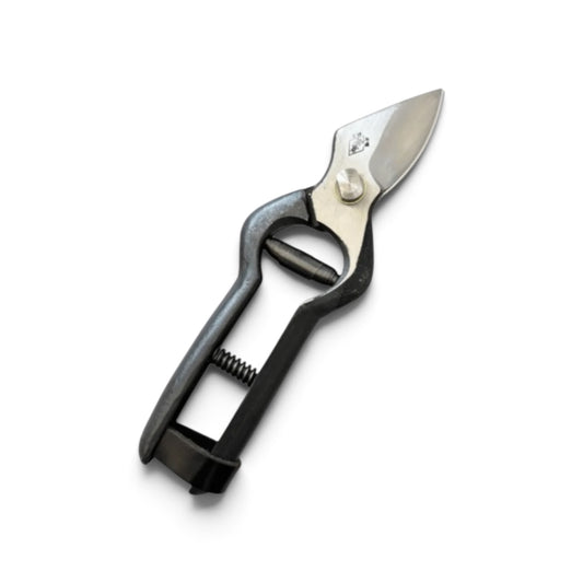 Sokan Pruning Secateurs Tsugaru-Type Total Length & Blade:195mm/56mm Premium High-Carbon Japanese Cutlery Steel [Traditional Hand-Forged from Scratch / Hollow Ground Back / Twisted Blade / Screw Joint /Tsugaru Orchard Geometry]