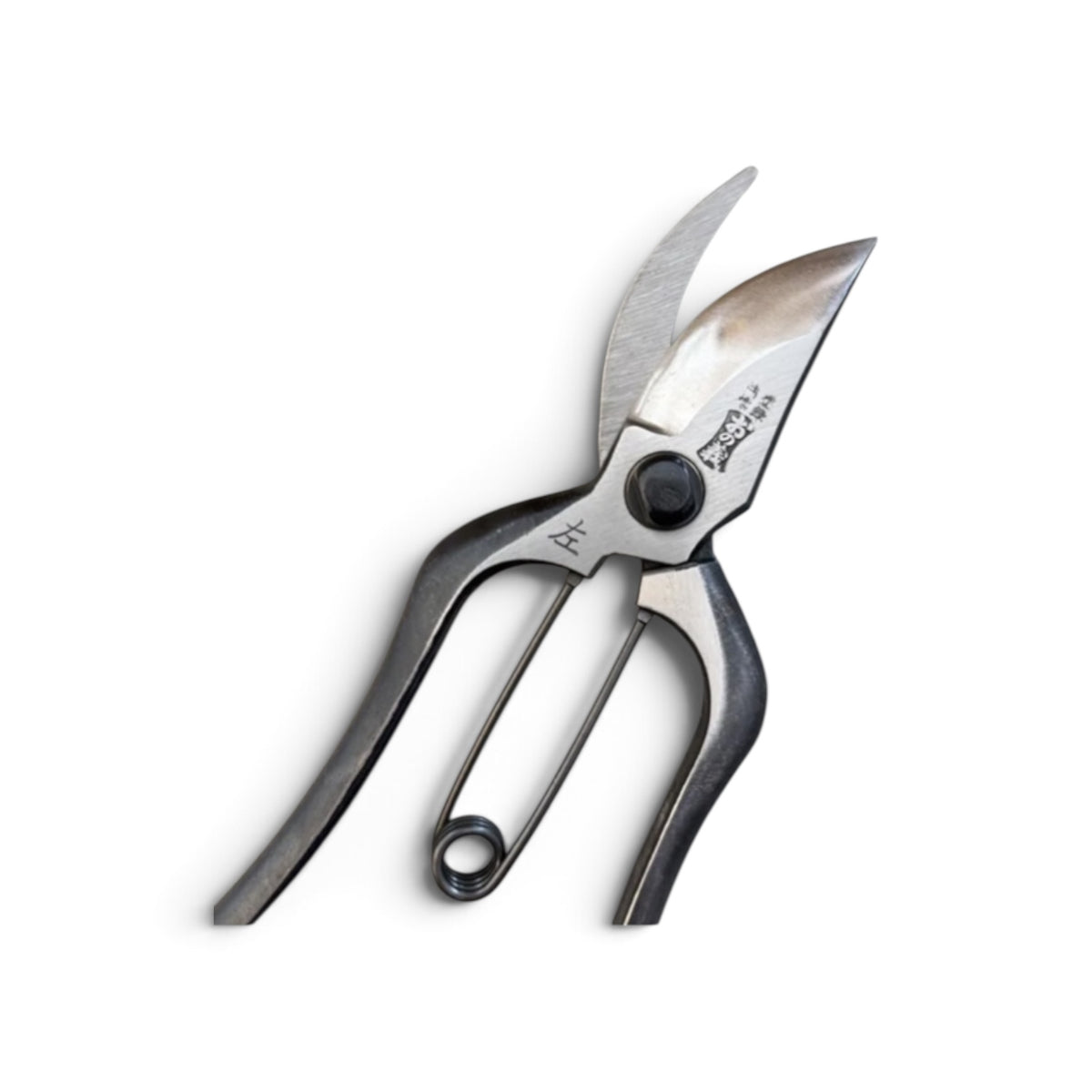 Onoyoshi  Pruning Secateurs Left-Handed Model Total Length & Blade: 200mm/63mm Japanese High-Carbon Cutlery Steel [Traditional Hand Forged from Scratch / Hollow Ground Back / Twisted Blade / Screw Joint]