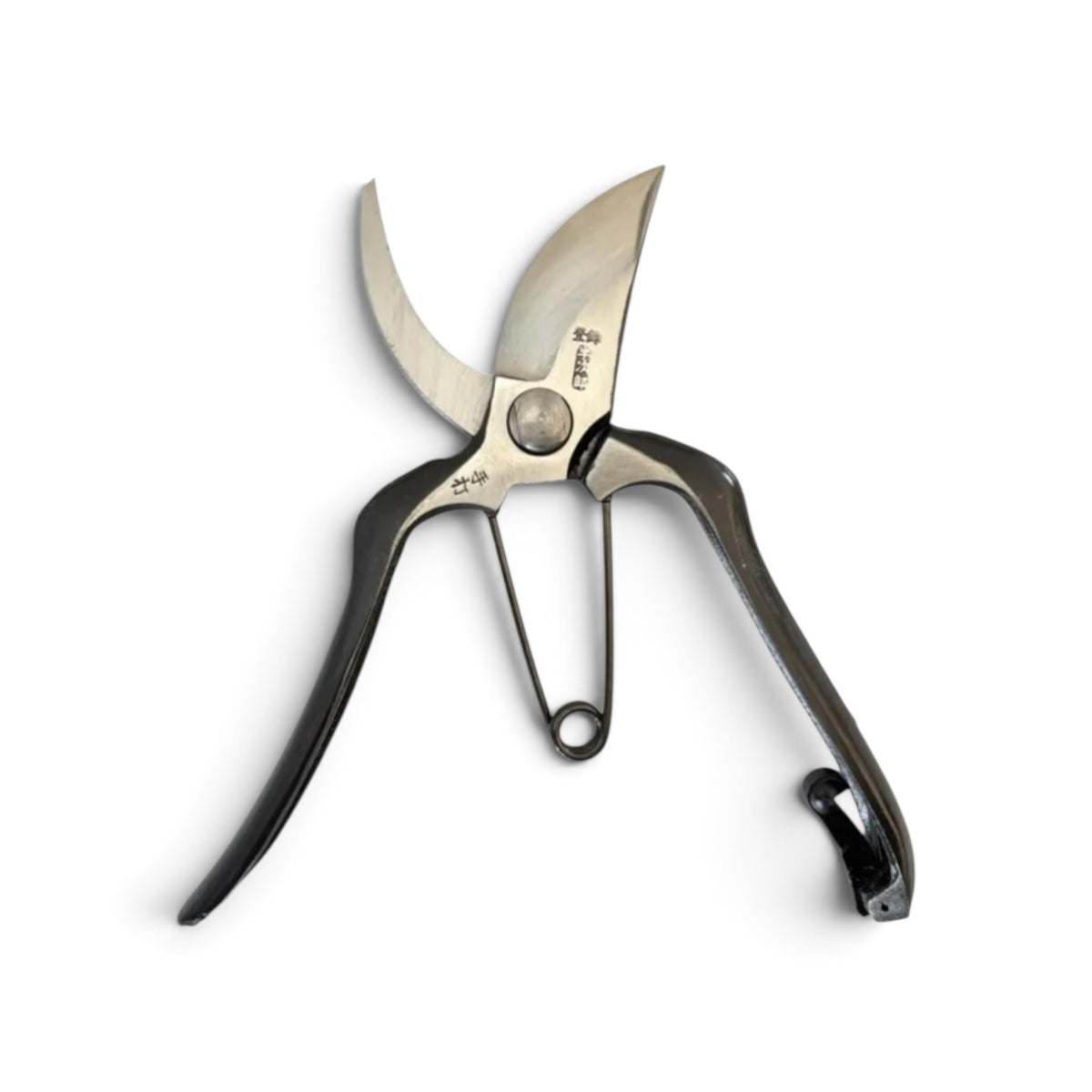Hanjiro Pruning Secateurs Left-Handed Total Length & Blade: 200mm/60mm High-Carbon Japanese Cutlery Steel [Traditional Hand Forged from Scratch / Hollow Ground Back / Twisted Blade / Screw Joint / True Left-Handed Mirror-Image Construction]