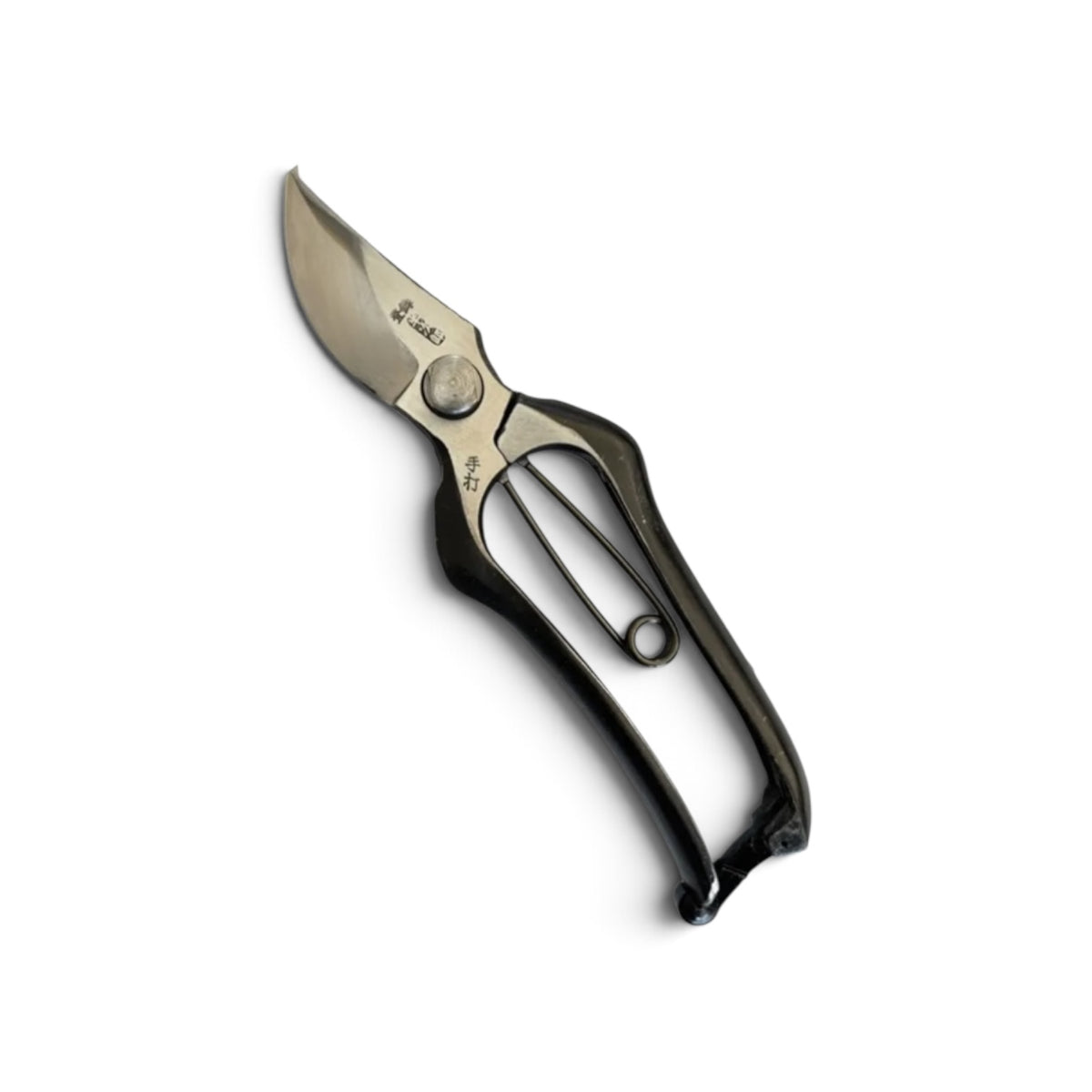 Hanjiro Pruning Secateurs Left-Handed Total Length & Blade: 200mm/60mm High-Carbon Japanese Cutlery Steel [Traditional Hand Forged from Scratch / Hollow Ground Back / Twisted Blade / Screw Joint / True Left-Handed Mirror-Image Construction]