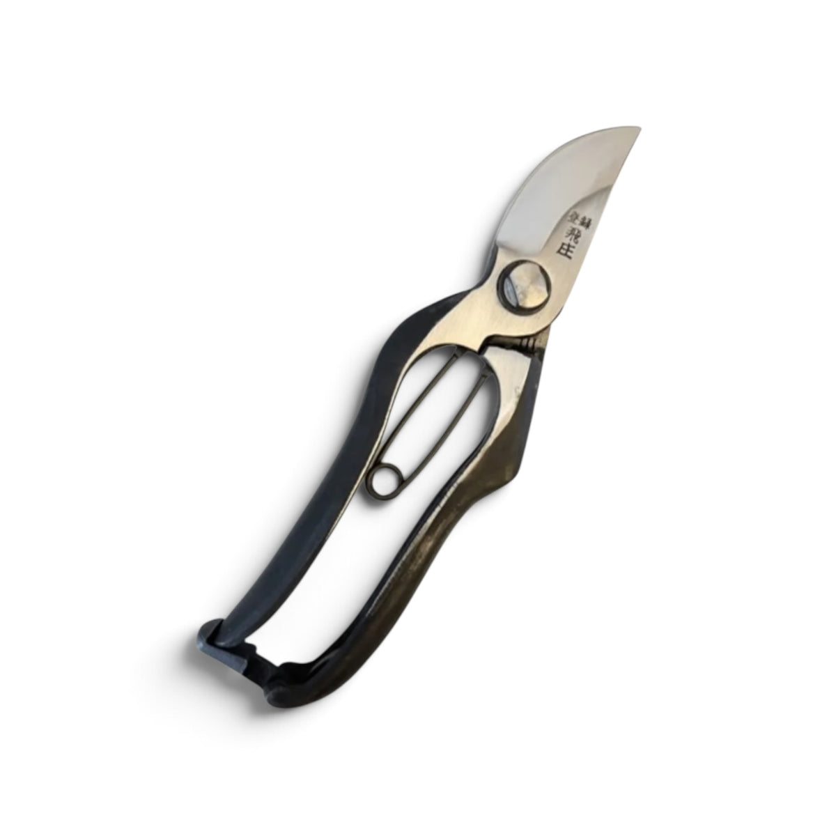 Tobisho Pruning Secateurs Left-Handed Total Length & Blade: 200mm/60mm Premium Japanese Hitachi Special Cutlery Steel [Traditional Hand Forged from Scratch / Hollow Ground Back / Twisted Blade / Screw Joint / Left-Handed Mirror-Image Construction]