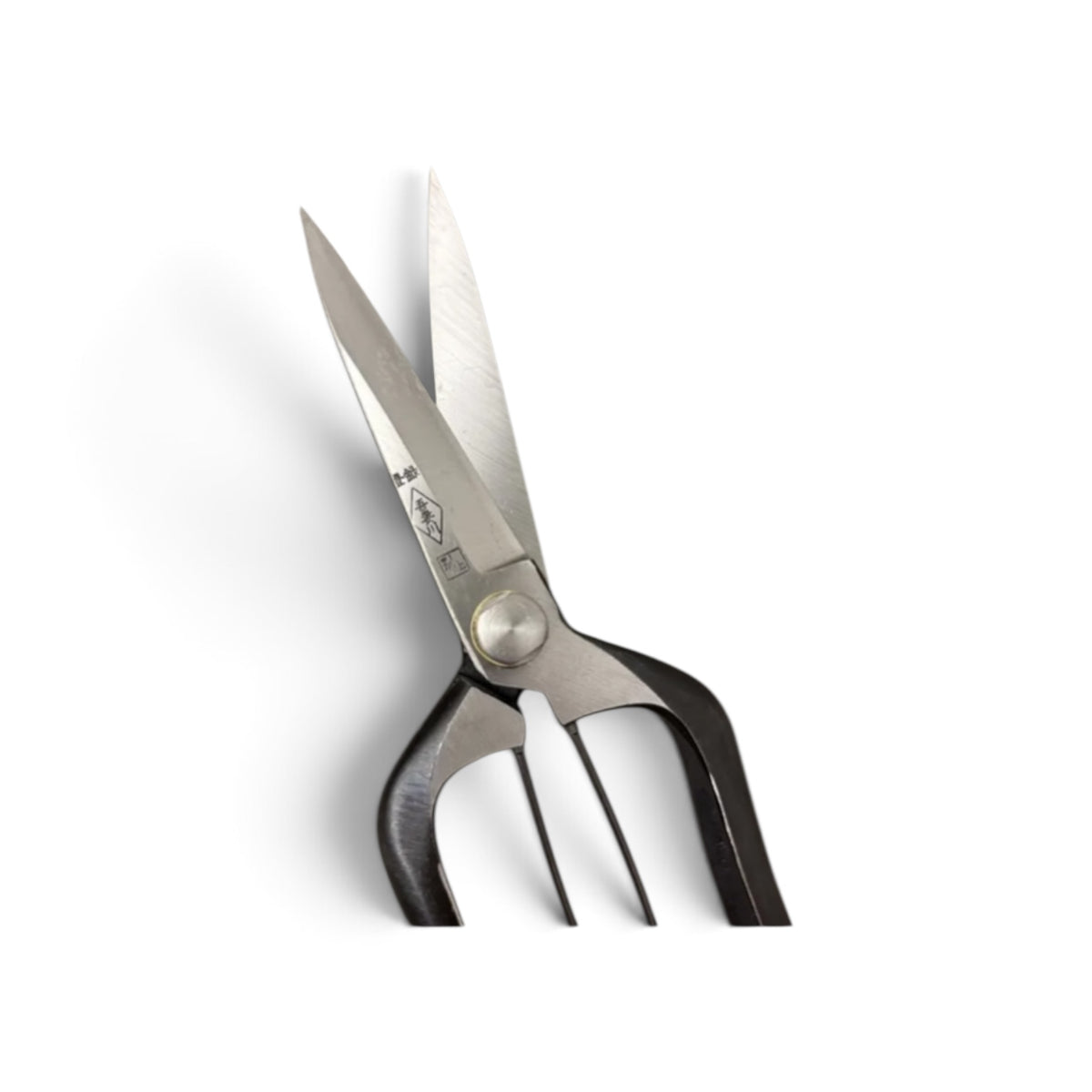 Azumagawa Bud Trimming Scissors Double-Edged Total Length & Blade: 210mm/87mm Weight: 223g | Premium Japanese Carbon Cutlery Steel [Traditional Hand Forged from Scratch / Hollow Ground Back / Twisted Blade / Screw Joint / Bottom Spring Lock]