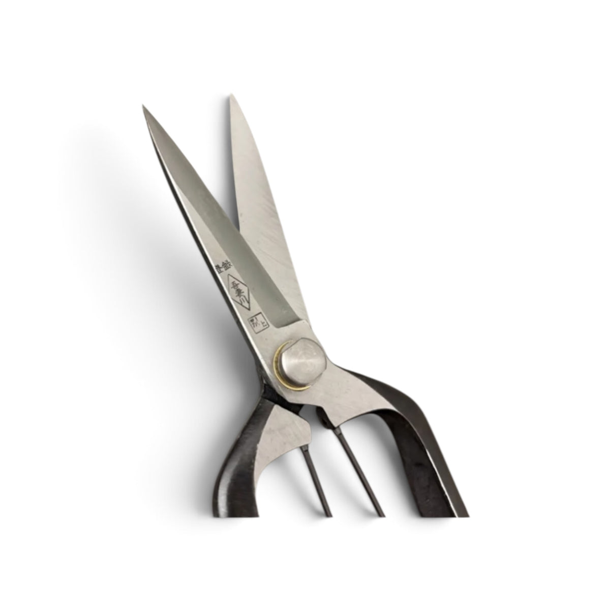 Azumagawa Bud Trimming Scissors Double-Edged Total Length & Blade: 210mm/87mm Weight: 223g | Premium Japanese Carbon Cutlery Steel [Traditional Hand Forged from Scratch / Hollow Ground Back / Twisted Blade / Screw Joint / Bottom Spring Lock]