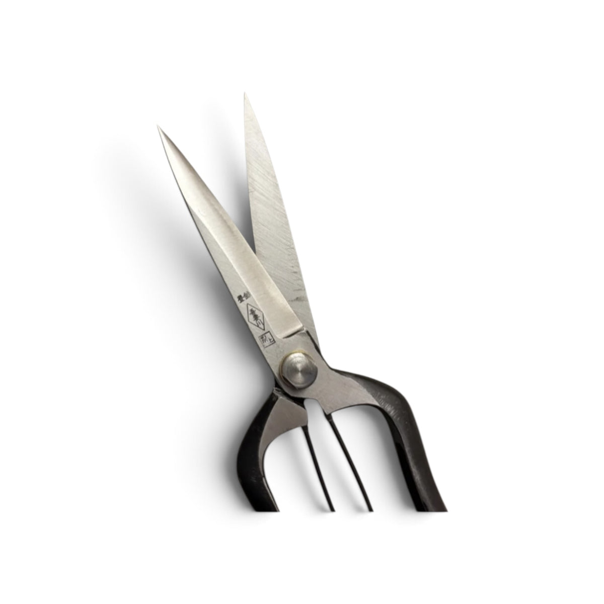 Azumagawa Bud Trimming Scissors Double-Edged Total Length & Blade: 230mm/103mm Weight: 224g | Premium Japanese Carbon Cutlery Steel [Traditional Hand Forged from Scratch / Hollow Ground Back / Twisted Blade / Screw Joint / Bottom Spring Lock]