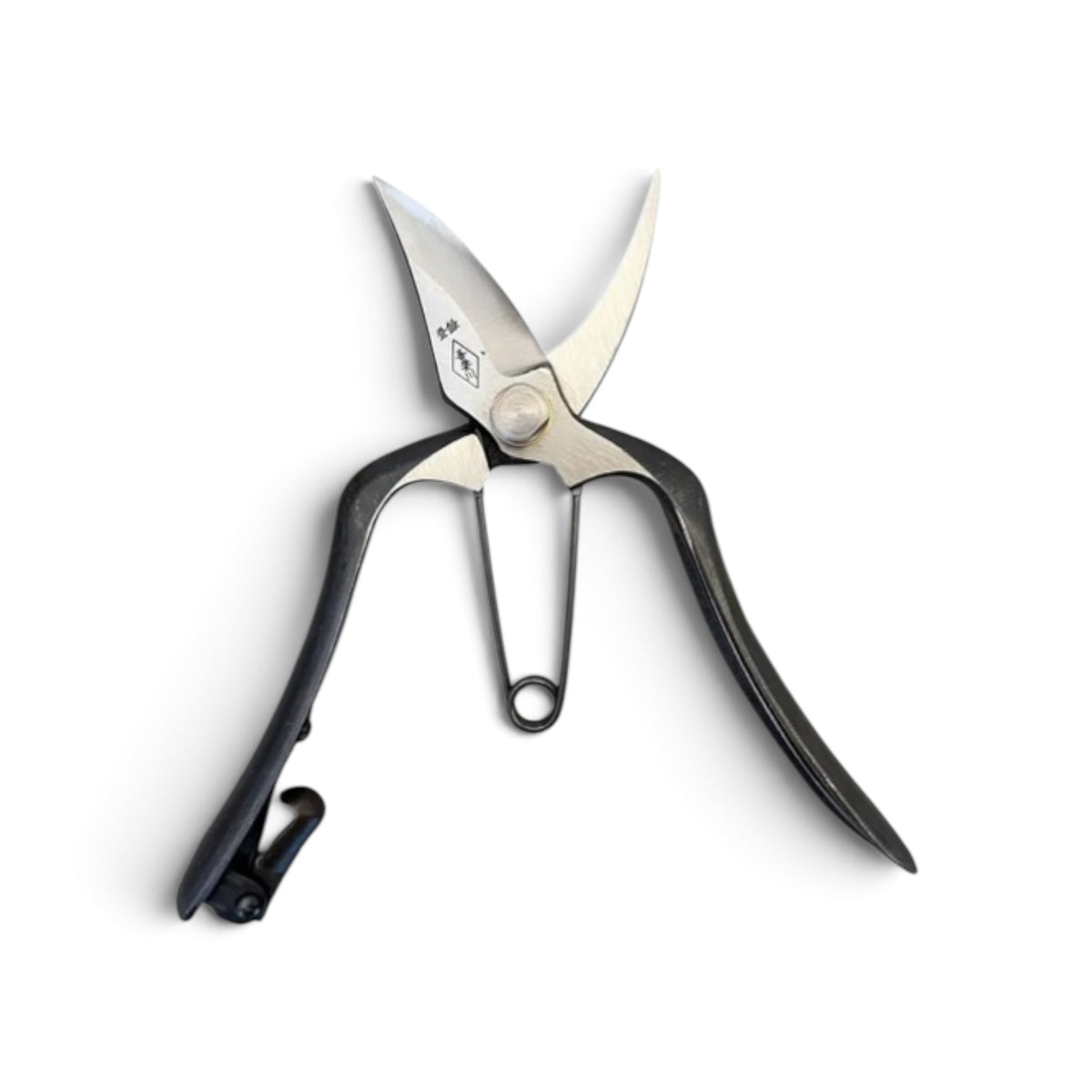 Azumagawa Hybrid Pruning & Bud Trimming Shears Total Length & Blade: 185mm/60mm Weight: Lightweight | Premium Japanese Carbon Cutlery Steel [Traditional Hand Forged from Scratch / Hollow Ground Back / Twisted Blade / Screw Joint / Bottom Spring Lock]