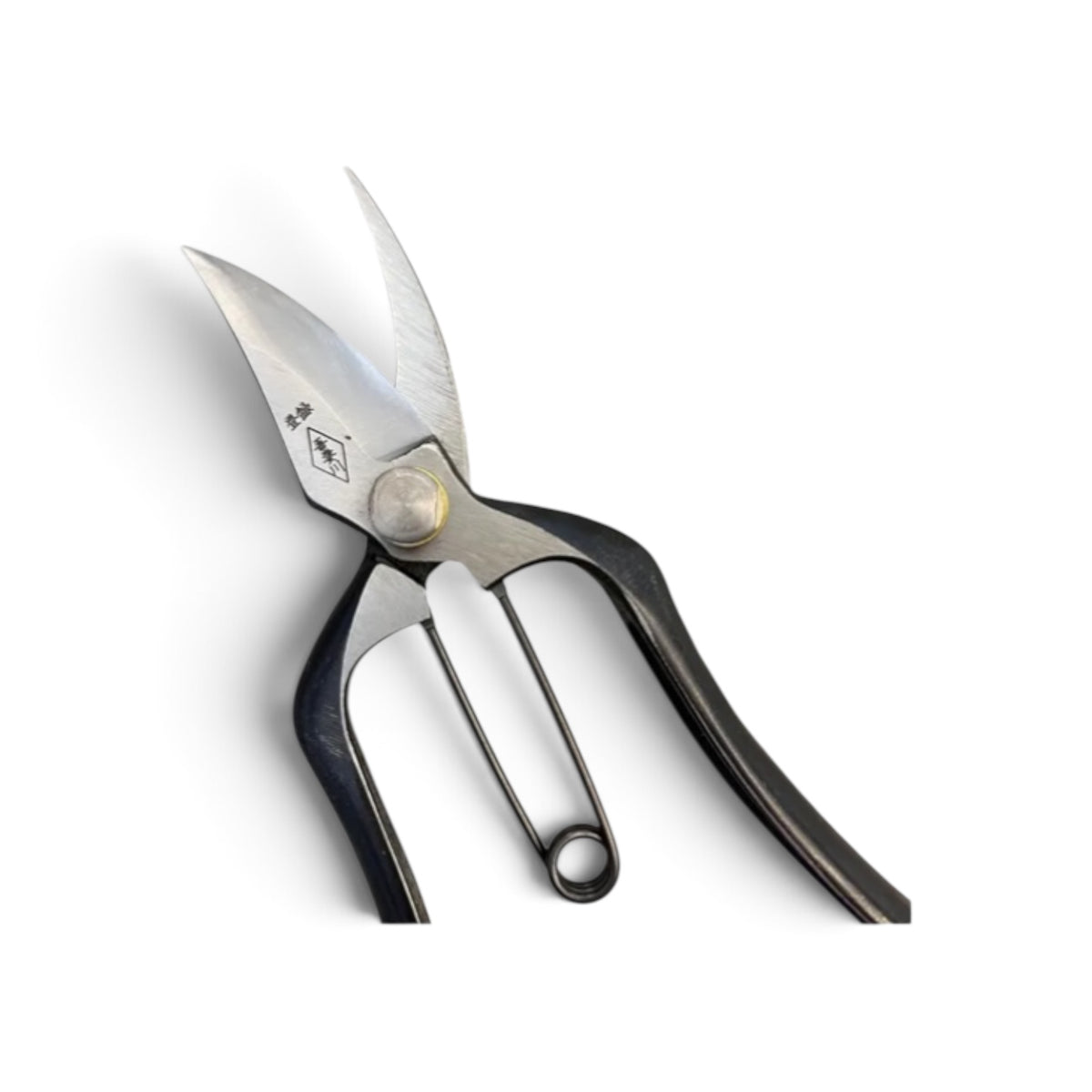 Azumagawa Hybrid Pruning & Bud Trimming Shears Total Length & Blade: 185mm/60mm Weight: Lightweight | Premium Japanese Carbon Cutlery Steel [Traditional Hand Forged from Scratch / Hollow Ground Back / Twisted Blade / Screw Joint / Bottom Spring Lock]