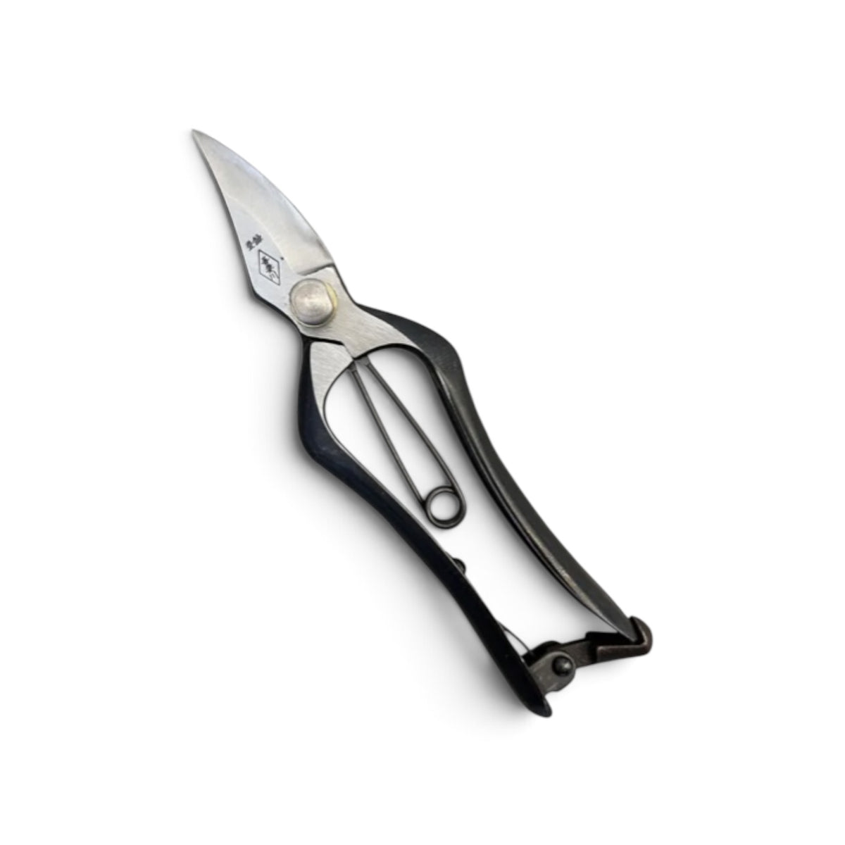 Azumagawa Hybrid Pruning & Bud Trimming Shears Total Length & Blade: 185mm/60mm Weight: Lightweight | Premium Japanese Carbon Cutlery Steel [Traditional Hand Forged from Scratch / Hollow Ground Back / Twisted Blade / Screw Joint / Bottom Spring Lock]