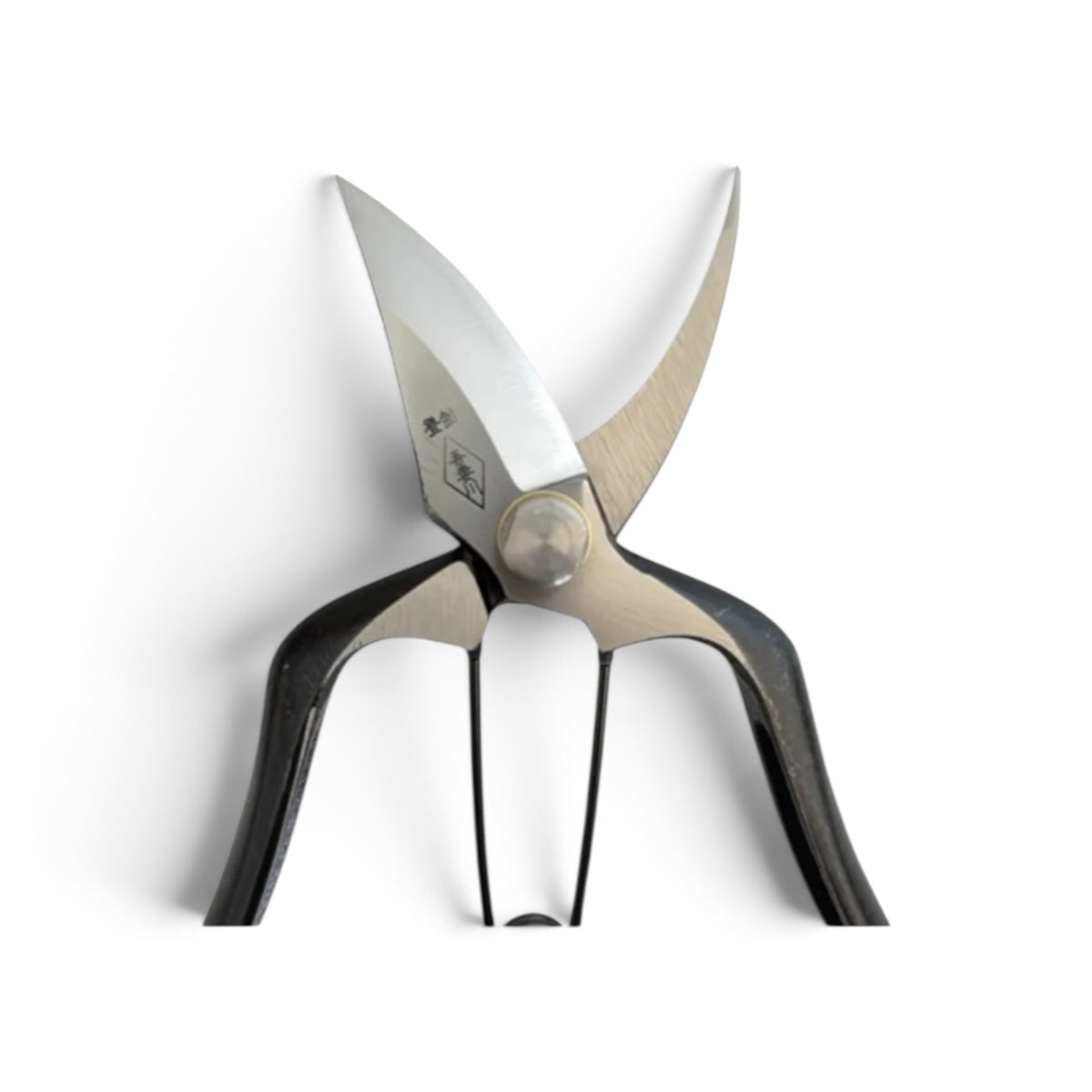 Azumagawa Hybrid Pruning & Bud Trimming Shears Total Length & Blade: 185mm/60mm Weight: Lightweight | Premium Japanese Carbon Cutlery Steel [Traditional Hand Forged from Scratch / Hollow Ground Back / Twisted Blade / Screw Joint / Bottom Spring Lock]