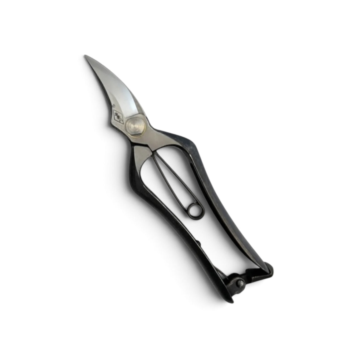 Azumagawa Hybrid Pruning & Bud Trimming Shears Total Length & Blade: 185mm/60mm Weight: Approx. 180g | Premium Japanese Carbon Cutlery Steel [Traditional Hand Forged from Scratch / Hollow Ground Back / Twisted Blade / Screw Joint / Bottom Spring Lock]