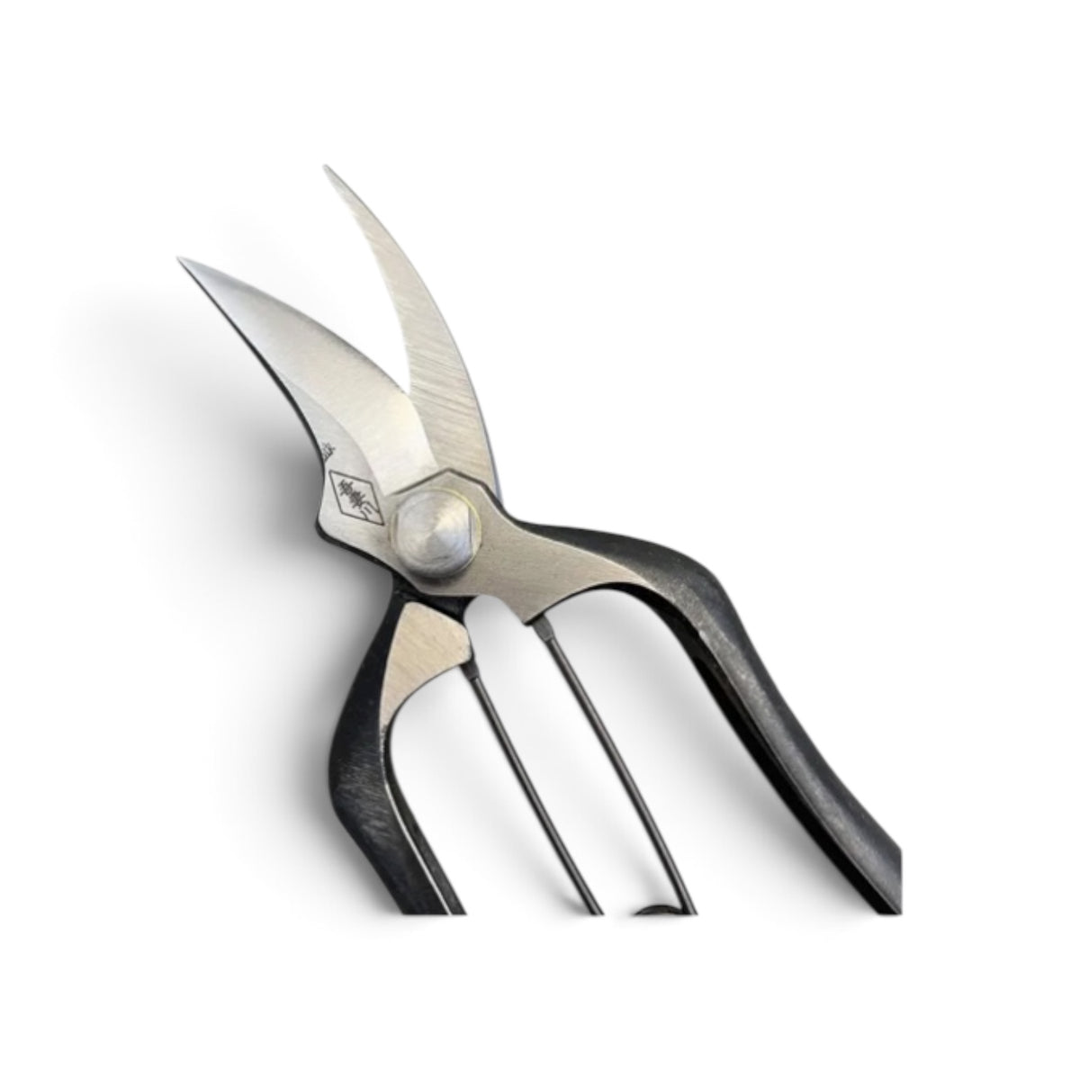 Azumagawa Hybrid Pruning & Bud Trimming Shears Total Length & Blade: 185mm/60mm Weight: Approx. 180g | Premium Japanese Carbon Cutlery Steel [Traditional Hand Forged from Scratch / Hollow Ground Back / Twisted Blade / Screw Joint / Bottom Spring Lock]