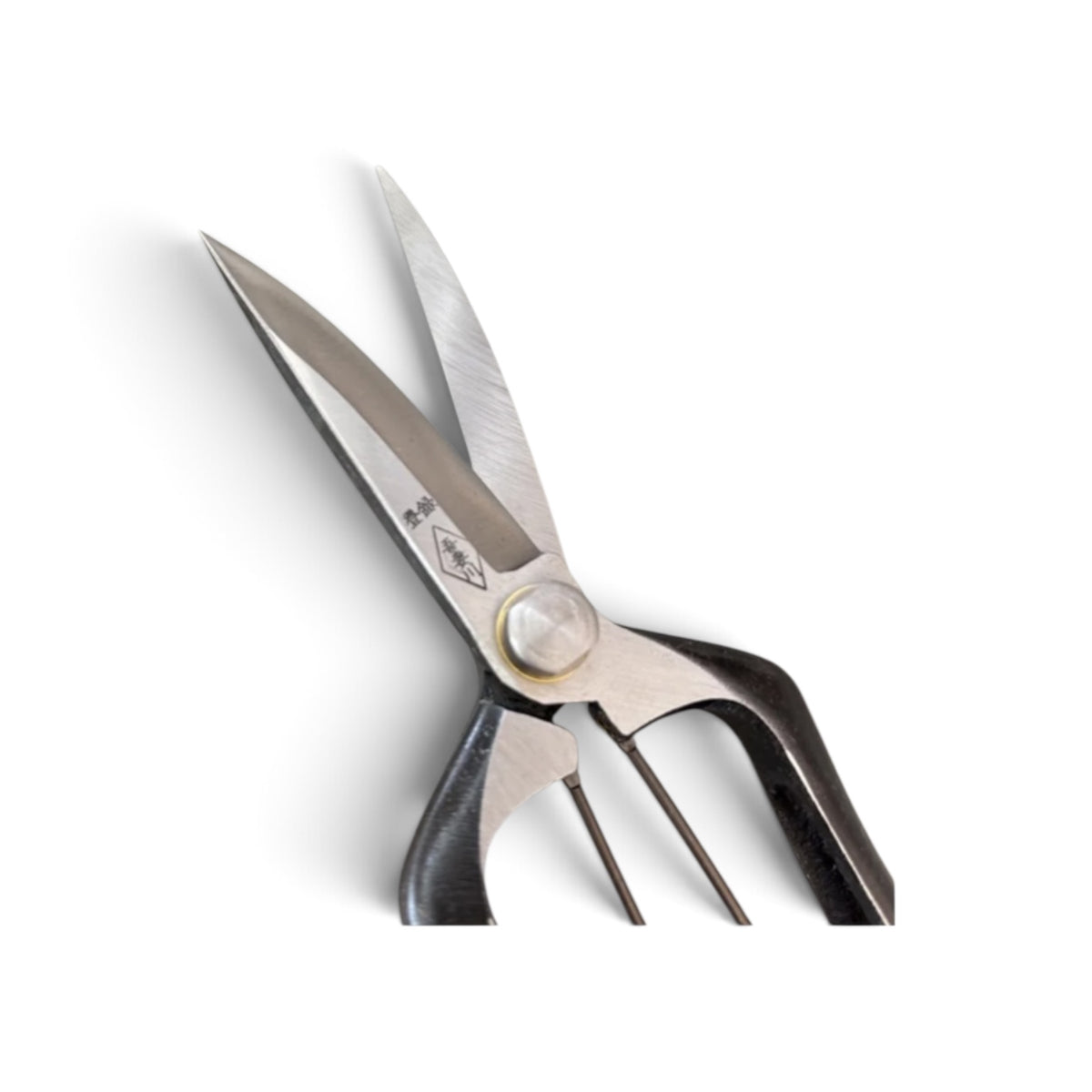 Azumagawa Bud Trimming Scissors Single-Edged Total Length & Blade: 205mm/76mm Weight: Approx. 210g | Premium Japanese Carbon Cutlery Steel [Traditional Hand Forged from Scratch / Hollow Ground Back / Twisted Blade / Screw Joint / Bottom Spring Lock]