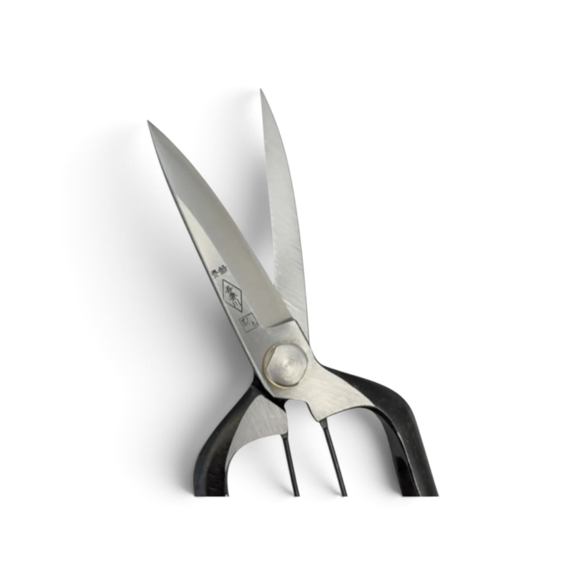 Azumagawa Bud Trimming Scissors Single-Edged Total Length & Blade: 210mm/85mm Weight: Approx. 225g | Premium Japanese Carbon Cutlery Steel [Traditional Hand Forged from Scratch / Hollow Ground Back / Twisted Blade / Screw Joint / Bottom Spring Lock]