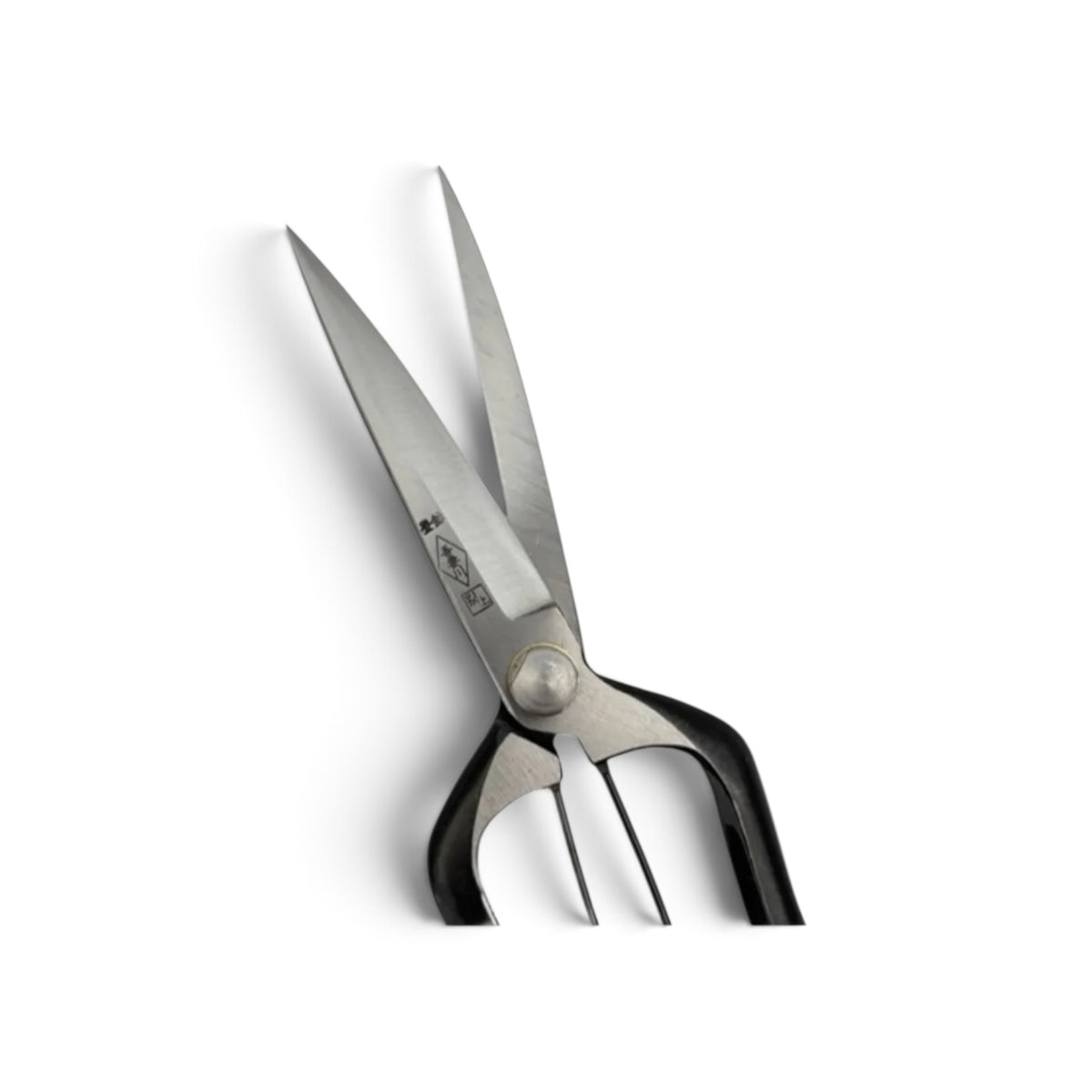 Azumagawa Bud Trimming Scissors Single-Edged Long Blade Total Length & Blade: 228mm/100mm UVWeight: Approx. 240g | High Carbon Cutlery Steel [Traditional Hand Forged from Scratch/ Hollow Ground Back / Twisted Blade / Screw Joint / Bottom Spring Lock]