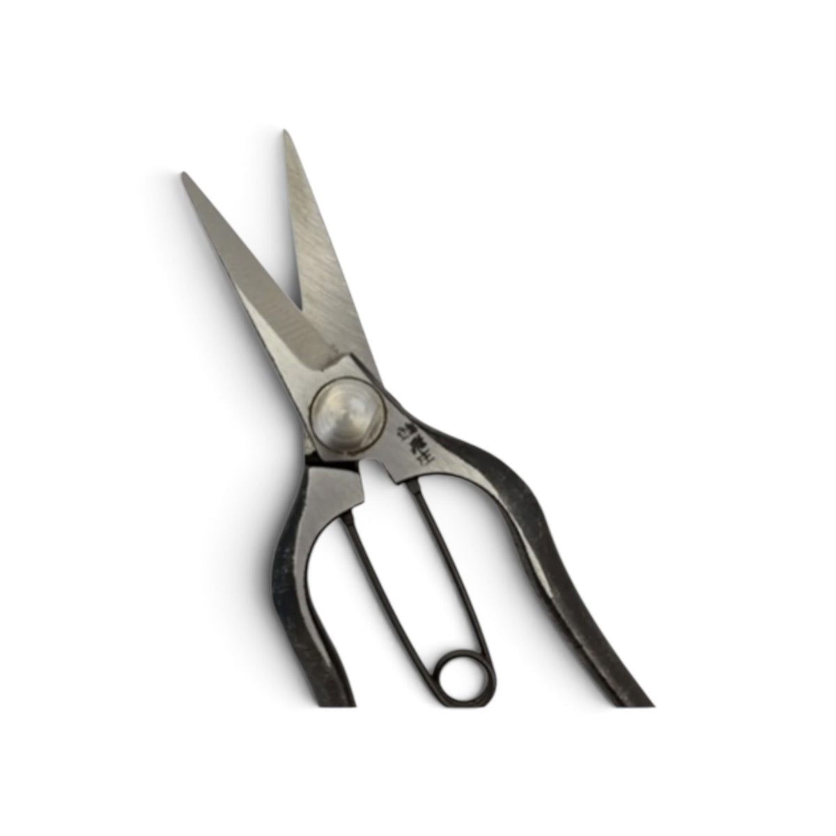 Tobisho Mini Bud Trimming Scissors Compact Palm-Fit Total Length & Blade: 165mm/55mm Weight: 140g | Premium Japanese Carbon Cutlery Steel [Traditional Hand Forged from Scratch / Hollow Ground Back / Twisted Blade / Screw Joint / Leather Loop Lock]