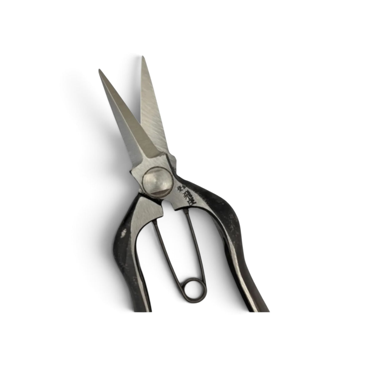 Tobisho Bud Trimming Scissors Double-Edged Total Length & Blade: 180mm/58mm Weight: 180g | Premium Japanese Carbon Cutlery Steel [Traditional Hand Forged  from Scratch / Hollow Ground Back / Twisted Blade / Screw Joint / Bottom Spring Lock]