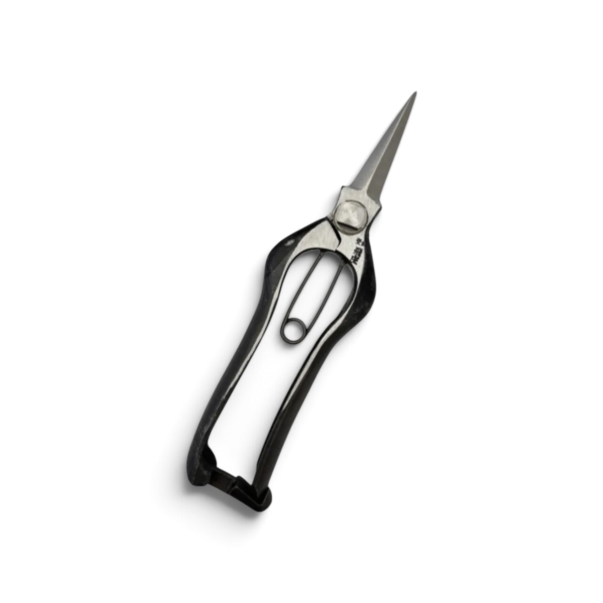 Tobisho Bud Trimming Scissors Double-Edged Total Length & Blade: 180mm/58mm Weight: 180g | Premium Japanese Carbon Cutlery Steel [Traditional Hand Forged  from Scratch / Hollow Ground Back / Twisted Blade / Screw Joint / Bottom Spring Lock]