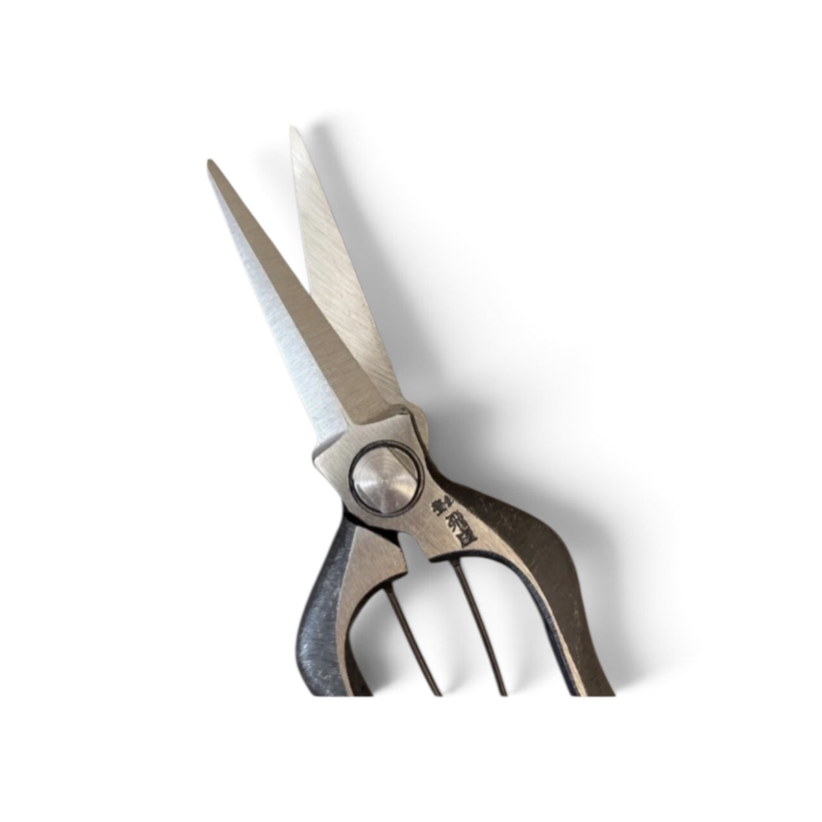 Tobisho Bud Trimming Scissors Double-Edged Total Length & Blade: 200mm/76mm Weight: 200g | Premium Japanese Carbon Cutlery Steel [Traditional Hand Forged from Scratch / Hollow Ground Back / Twisted Blade / Screw Joint / Bottom Spring Lock]