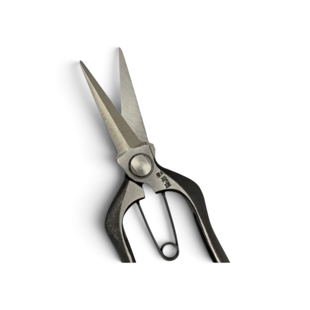 Tobisho Bud Trimming Scissors Double-Edged Total Length & Blade: 200mm/76mm Weight: 200g | Premium Japanese Carbon Cutlery Steel [Traditional Hand Forged from Scratch / Hollow Ground Back / Twisted Blade / Screw Joint / Bottom Spring Lock]