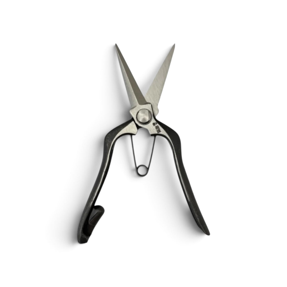 Tobisho Bud Trimming Scissors Double-Edged Total Length & Blade: 200mm/76mm Weight: 200g | Premium Japanese Carbon Cutlery Steel [Traditional Hand Forged from Scratch / Hollow Ground Back / Twisted Blade / Screw Joint / Bottom Spring Lock]