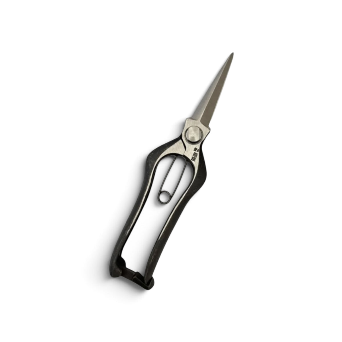Tobisho Bud Trimming Scissors Double-Edged Total Length & Blade: 200mm/76mm Weight: 200g | Premium Japanese Carbon Cutlery Steel [Traditional Hand Forged from Scratch / Hollow Ground Back / Twisted Blade / Screw Joint / Bottom Spring Lock]