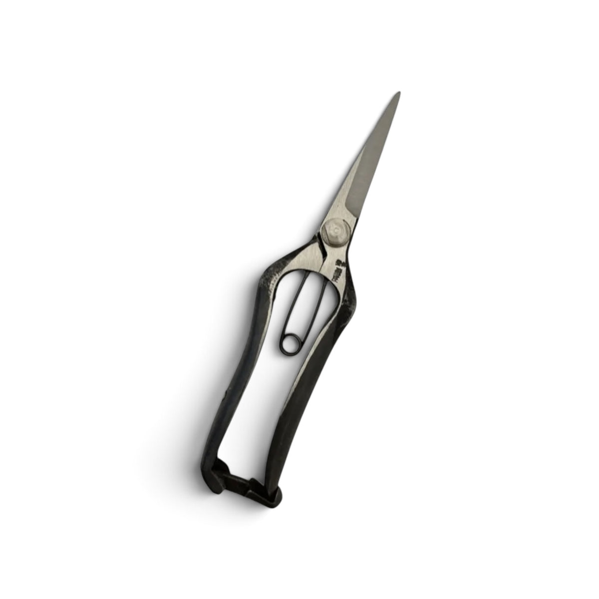 Tobisho Bud Trimming Scissors Double-Edged Flat Profile Total Length & Blade: 200mm/72mm Weight: 170g | High Carbon Cutlery Steel [Traditional Hand Forged from Scratch / Hollow Ground Back / Twisted Blade / Screw Joint /Bottom Spring Lock / Lightweight]