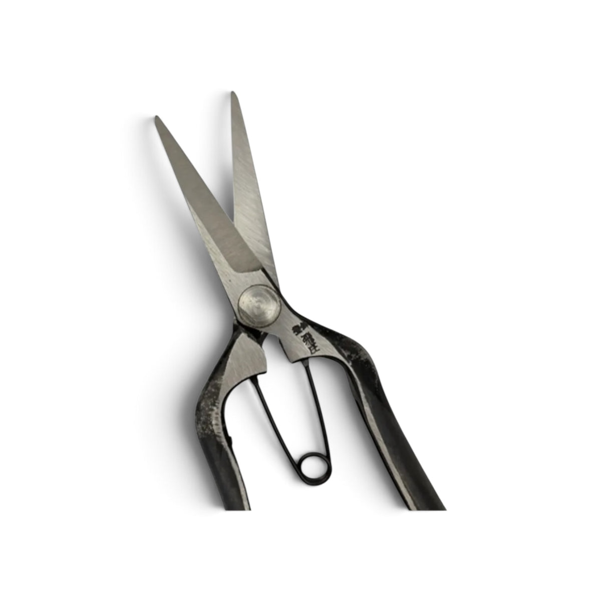 Tobisho Bud Trimming Scissors Double-Edged Flat Profile Total Length & Blade: 200mm/72mm Weight: 170g | High Carbon Cutlery Steel [Traditional Hand Forged from Scratch / Hollow Ground Back / Twisted Blade / Screw Joint /Bottom Spring Lock / Lightweight]