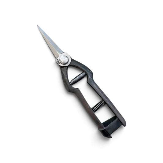 Tobisho Special Deluxe Bud Trimming Scissors Double-Edged Total Length & Blade: 205mm/69mm Weight: 210g High Carbon Cutlery Steel [Traditional Hand Forged from Scratch  / Dual-Spring System /Hollow Ground Back / Twisted Blade / Screw Joint]