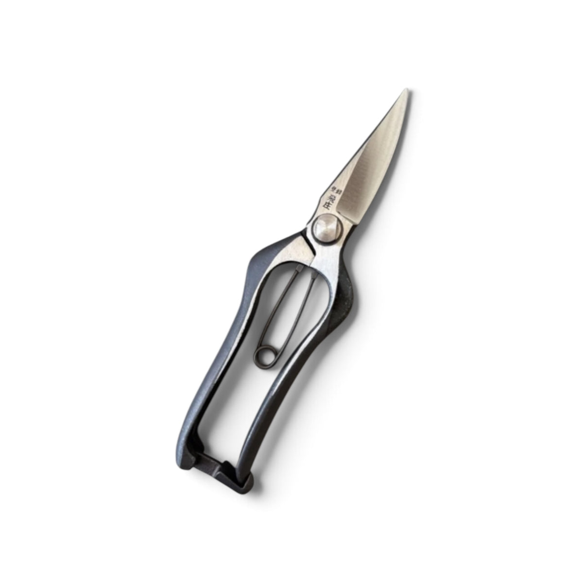 Tobisho Single-Edged Bud Trimming Scissors Total Length & Blade 200mm/73mm Weight: 200g | High Carbon Steel [Traditional Hand Forged from Scratch / Hollow Ground Back / Twisted Blade / Screw Joint / Bottom Lock]
