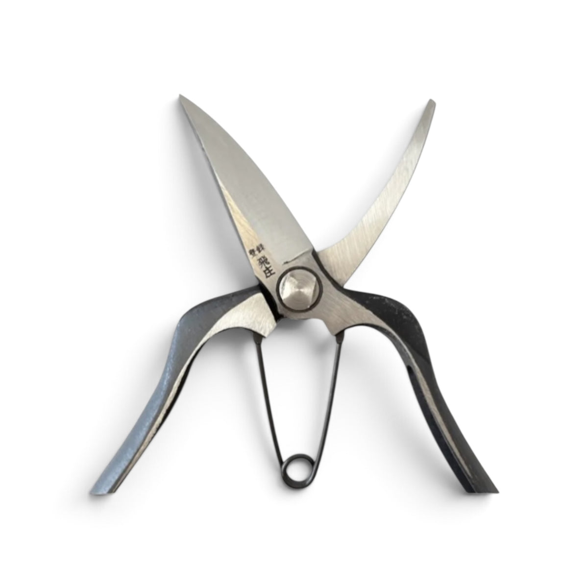 Tobisho Single-Edged Bud Trimming Scissors Total Length & Blade 200mm/73mm Weight: 200g | High Carbon Steel [Traditional Hand Forged from Scratch / Hollow Ground Back / Twisted Blade / Screw Joint / Bottom Lock]