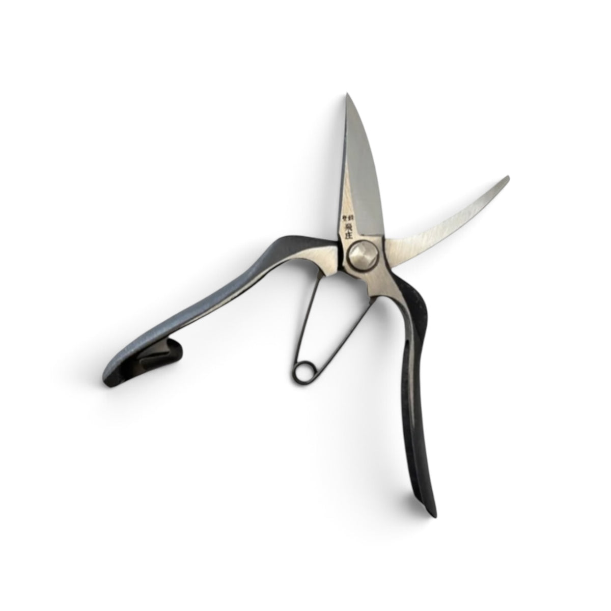 Tobisho Single-Edged Bud Trimming Scissors Total Length & Blade 200mm/73mm Weight: 200g | High Carbon Steel [Traditional Hand Forged from Scratch / Hollow Ground Back / Twisted Blade / Screw Joint / Bottom Lock]