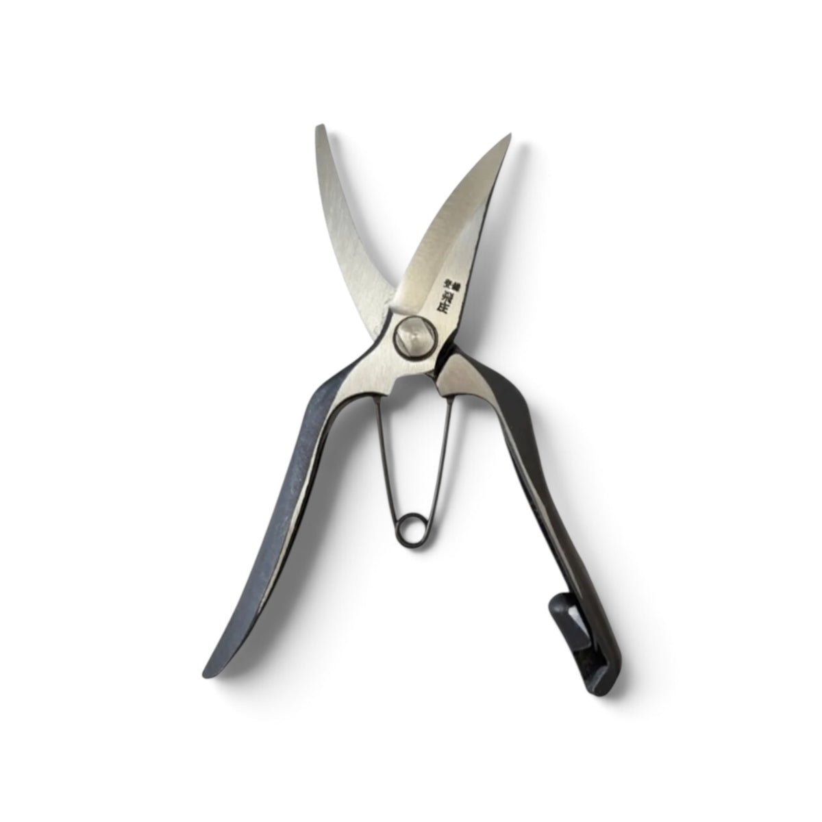 Tobisho Left-Handed Single-Edged Bud Trimming Scissors Total Length & Blade: 200mm/73mm Weight: 200g | High Carbon Steel [Traditional Hand Forged from Scratch / Hollow Ground Back / Twisted Blade / Screw Joint / Bottom Lock]