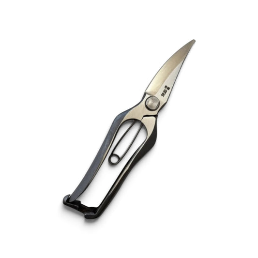 Tobisho Left-Handed Single-Edged Bud Trimming Scissors Total Length & Blade: 200mm/73mm Weight: 200g | High Carbon Steel [Traditional Hand Forged from Scratch / Hollow Ground Back / Twisted Blade / Screw Joint / Bottom Lock]