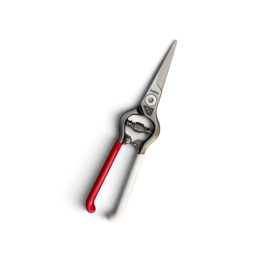 Onoyoshi Stainless Steel Double-Edged Bud Trimming Scissors Total Length & Blade 200mm/62mm Rust-Resistant [Machine-Forged & Hand-Finished / Hollow Ground Back / Twisted Blade / Screw Joint / Ergonomic Grip / Bottom Lock]