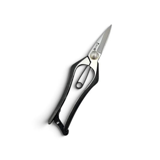 Onoyoshi Hybrid Pruning & Bud Trimming Scissors Total Length & Blade 180mm/62mm Weight: 200g | High Carbon Steel [Traditional Hand Forged from Scratch / Hollow Ground Back  / Twisted Blade / Screw Joint / Bottom Lock]
