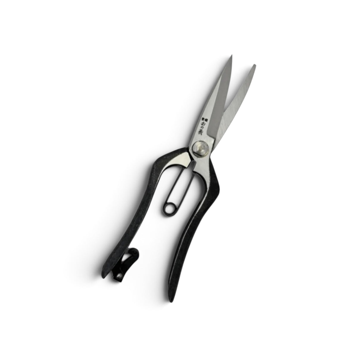Onoyoshi Hybrid Long-Blade Pruning & Bud Trimming Scissors Total Length & Blade 210mm/85mm Weight: 230g High Carbon Steel [Traditional Hand Forged from Scratch / Hollow Ground Back / Twisted Blade / Screw Joint / Bottom Lock]