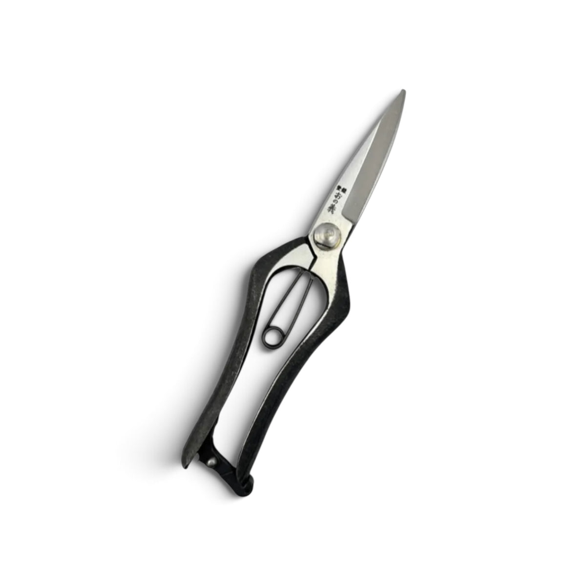 Onoyoshi Hybrid Long-Blade Pruning & Bud Trimming Scissors Total Length & Blade 210mm/85mm Weight: 230g High Carbon Steel [Traditional Hand Forged from Scratch / Hollow Ground Back / Twisted Blade / Screw Joint / Bottom Lock]