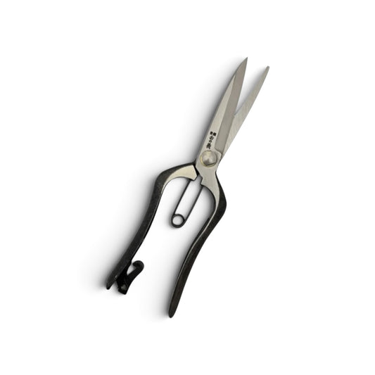 Onoyoshi Hybrid Long-Blade Pruning & Bud Trimming Scissors Total Length & Blade 225mm/97mm Weight: 250g High Carbon Steel [Traditional Hand Forged from Scratch / Hollow Ground Back / Twisted Blade / Screw Joint / Bottom Lock]
