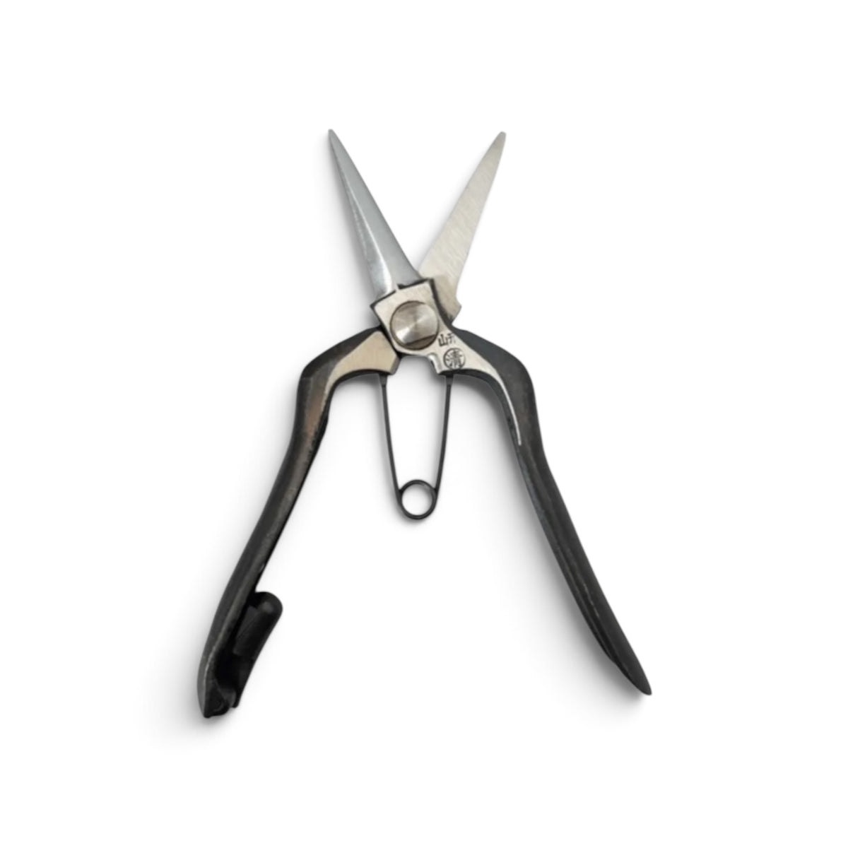 Kudo Shears Double-Edged Bud Trimming Scissors Total Length & Blade 180mm/61mm Weight: 180g Special Alloy Steel [Traditional Hand-Forged from Scratch / Hollow Ground Back / Twisted Blade / Screw Joint / Tough Northern Blade / Bottom Lock]