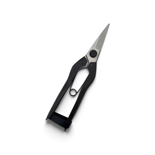 Okatsune No.207 Specialized Pine Needle & Bud Shear 190mm/45mm Weight: 120g | Yasuki White Paper Steel [Shirogami High-Carbon Steel / Ultra-Lightweight 120g / Precision Pine Plucking & Candle Thinning / Hollow Ground / Twisted Blade / Classic Ring Lock]