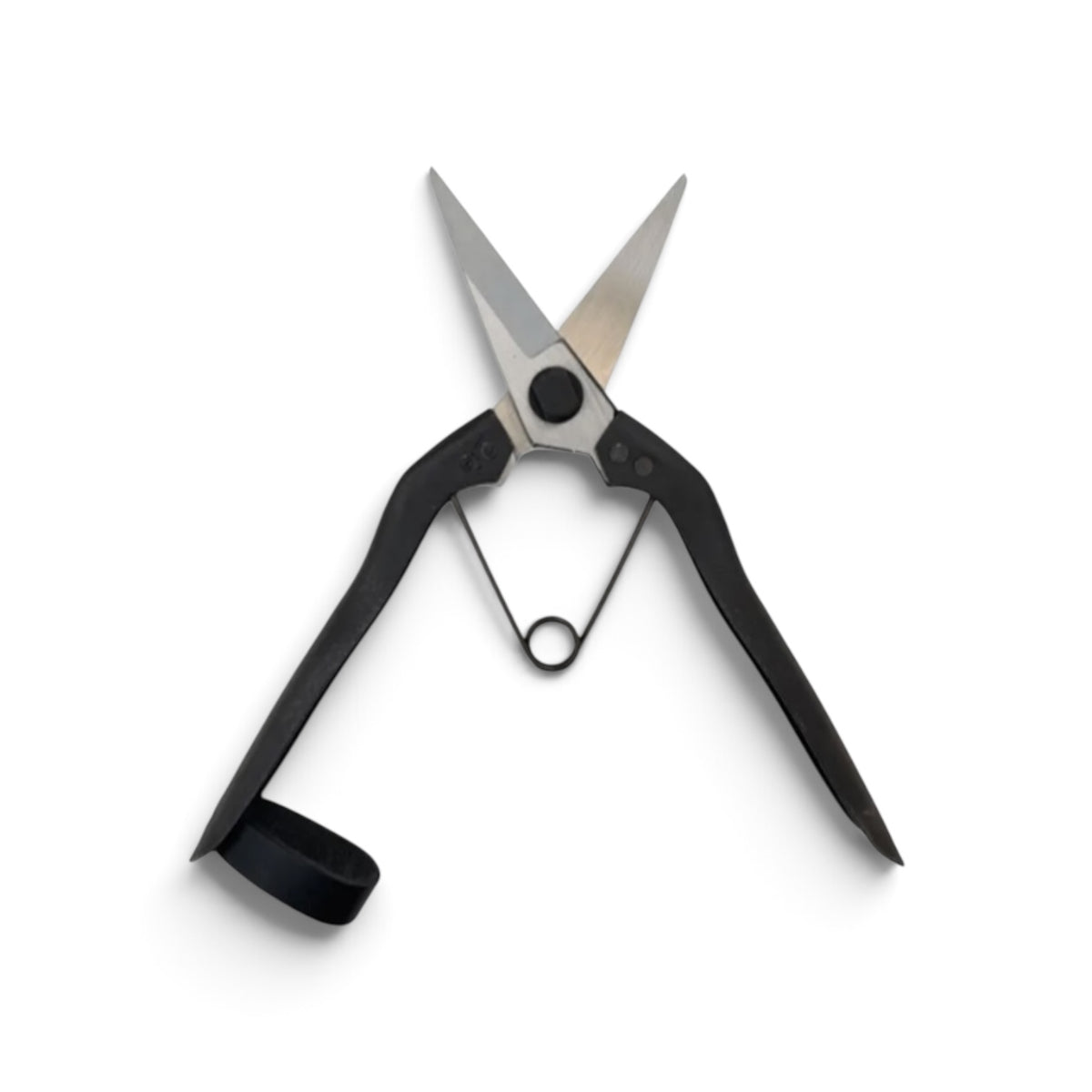 Okatsune No.207 Specialized Pine Needle & Bud Shear 190mm/45mm Weight: 120g | Yasuki White Paper Steel [Shirogami High-Carbon Steel / Ultra-Lightweight 120g / Precision Pine Plucking & Candle Thinning / Hollow Ground / Twisted Blade / Classic Ring Lock]