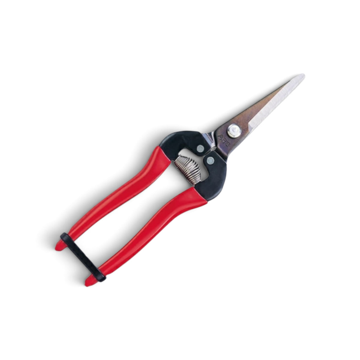 ARS 300L Long-Reach Fruit Thinning & Fine Harvest Snips 190mm/46mm Weight: 115g | High Carbon Steel [ARS Sakai Cutlery / Signature Red Grip / Featherweight 115g / Extended 46mm Pointed Tip / High-Precision Bolt Joint]